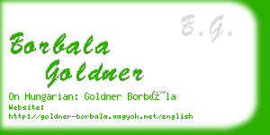 borbala goldner business card